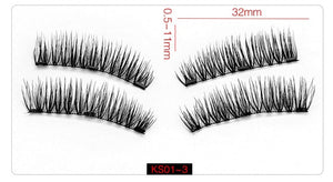 Shozy Magnetic eyelashes with 3 magnets handmade 3D magnetic lashes natural false eyelashes