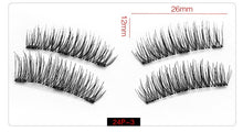 Load image into Gallery viewer, Shozy Magnetic eyelashes with 3 magnets handmade 3D magnetic lashes natural false eyelashes