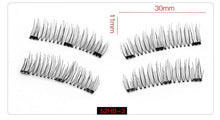 Load image into Gallery viewer, Shozy Magnetic eyelashes with 3 magnets handmade 3D magnetic lashes natural false eyelashes