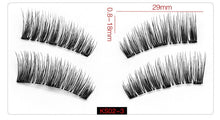 Load image into Gallery viewer, Shozy Magnetic eyelashes with 3 magnets handmade 3D magnetic lashes natural false eyelashes