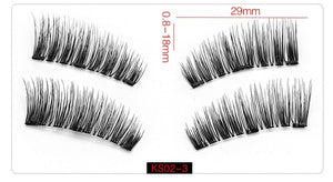 Shozy Magnetic eyelashes with 3 magnets handmade 3D magnetic lashes natural false eyelashes